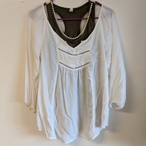 White Boho Blouse